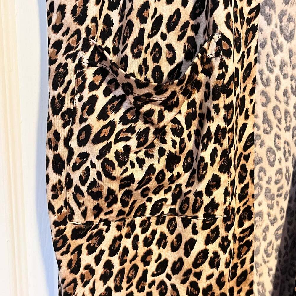 Apt 9 Intimates Leopard Print Robe - Size M - Picture 3 of 4